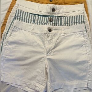Old Navy Everyday Short|4 Pairs|Size 8|White Mustard Stripes